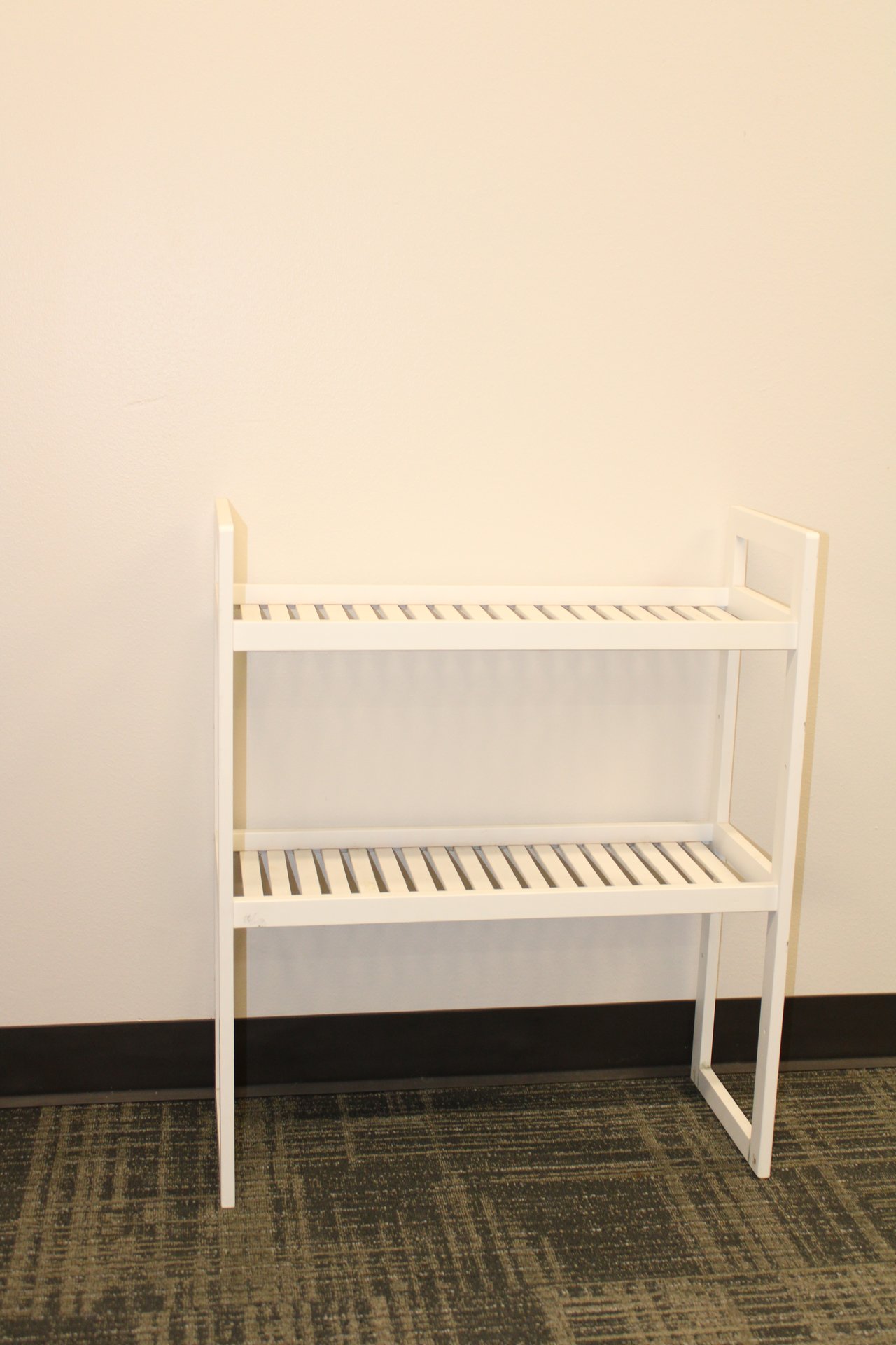White shelf