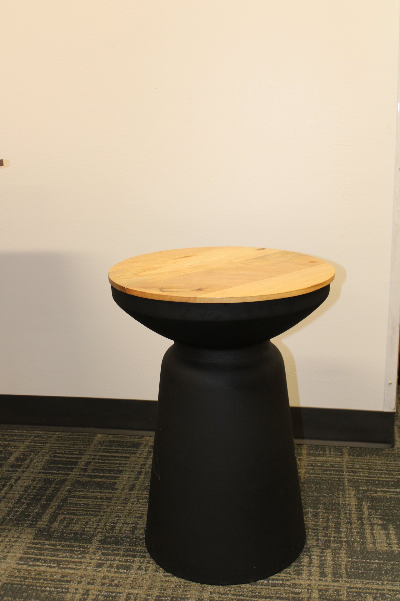 Black metal coffee table