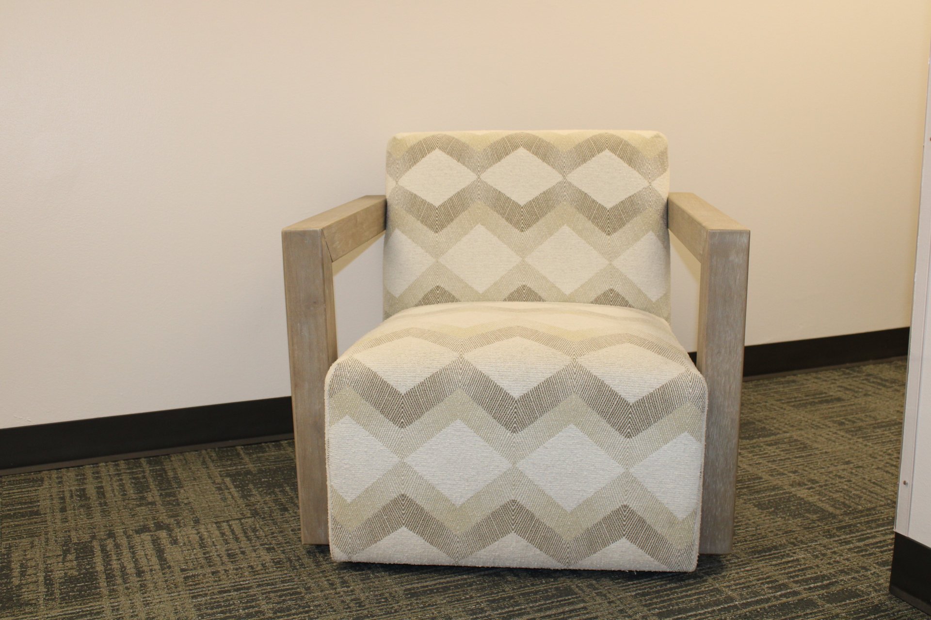 Geometric Accent Chair: